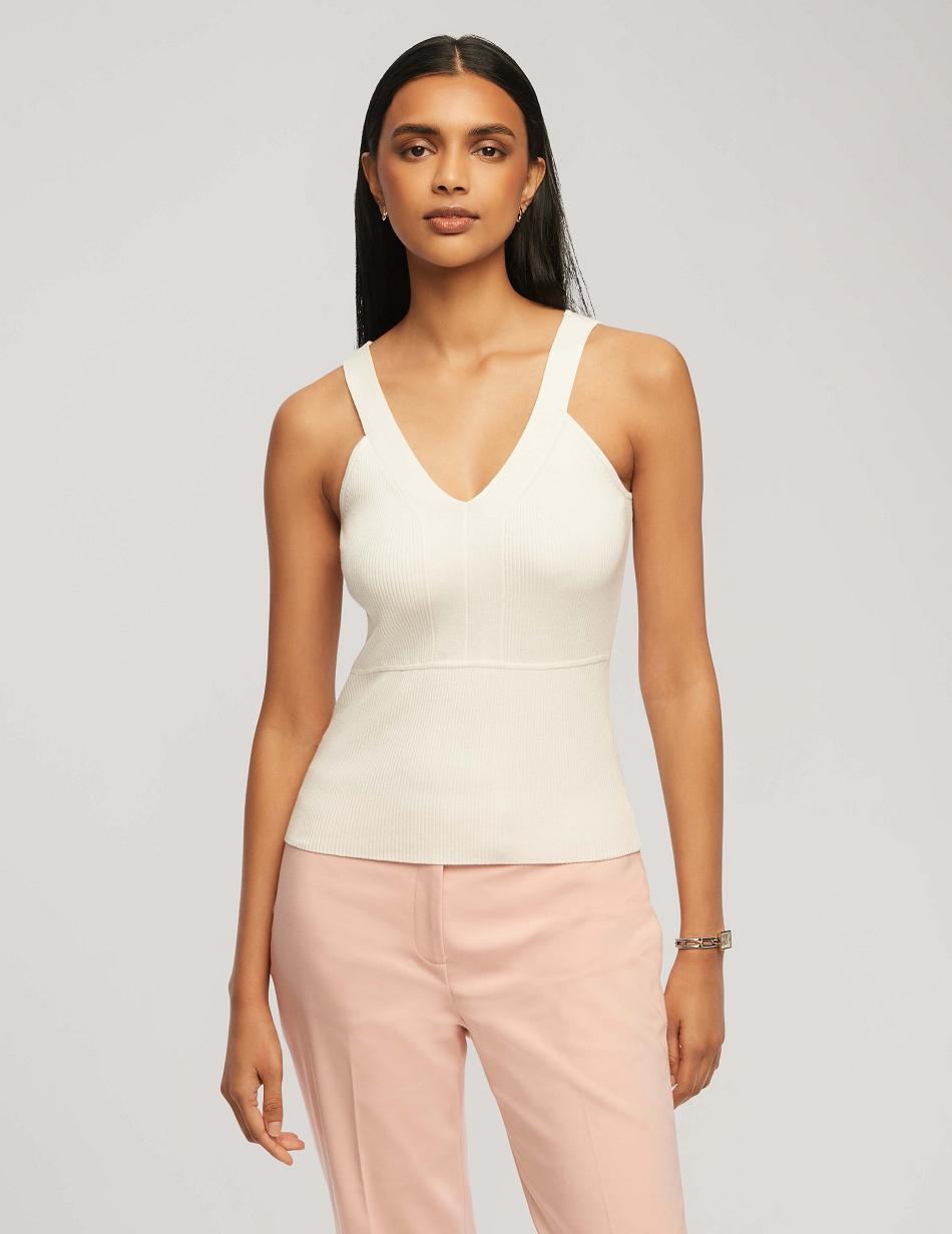 Hauts Anne Klein Rib Tank With Directional Neck   | LWL-4674476